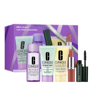 CLINIQUE DAILY SKINCARE & MAKEUP TRAVEL GIFT SET