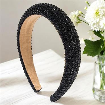 BLACK SPARKLE HAIRBAND