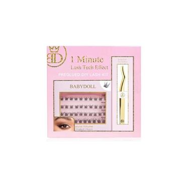 BABYDOLL 1 MINUTE LASH TECH EFFECT PREGLUED DIY LASH KIT
