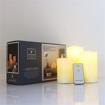 JUST GLO REMOTE CONTROL FLAMELESS CANDLE SET