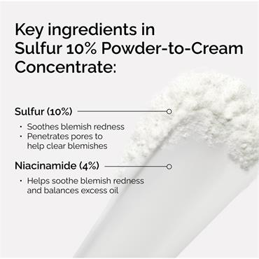 SULFUR 10% POWDER TO CREAM CONCENTRATE