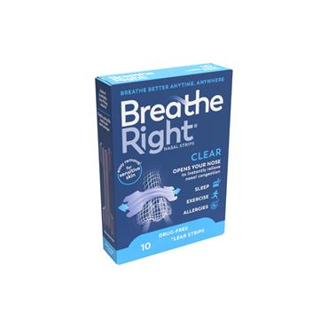 BREATHE RIGHT CLEAR NOSE STRIPS 10S
