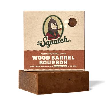 DR SQUATCH WOOD BARREL BOURBON SOAP 141G