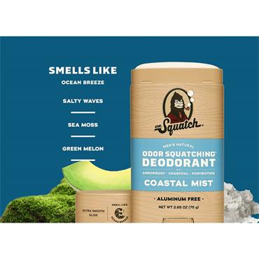 DR SQUATCH COASTAL MIST DEODORANT 75G