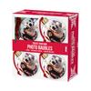 PHOTO BAUBLES SILVER/RED 4 PACK