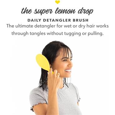 DRYBAR THE SUPER LEMON DROP DAILY DETANGLER HAIR BRUSH