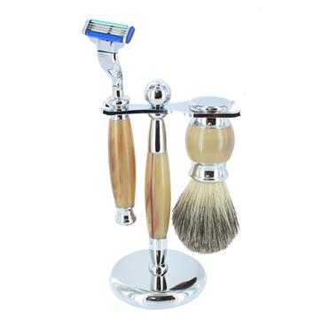 MARBLE EFFECT MACH 3 SHAVING SET
