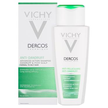 DERCOS ANTI DANDRUFF SHAMPOO NORMAL TO OILY HAIR 200ML