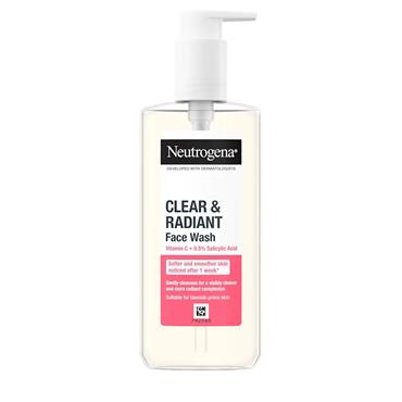 NEUTROGENA CLEAR AND RADIANT FACE WASH 200ML