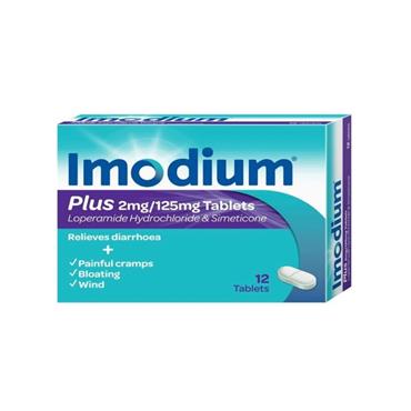 IMODIUM PLUS TABLETS 12