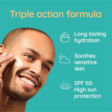 AVEENO CALM+ RESTORE MOISTURISING LOTION SPF50 50ML