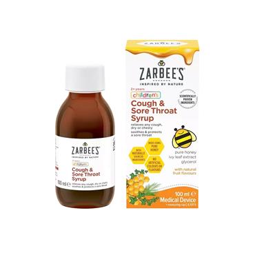 ZARBEES CHILDRENS COUGH AND SORE THROAT SYRUP 200ML