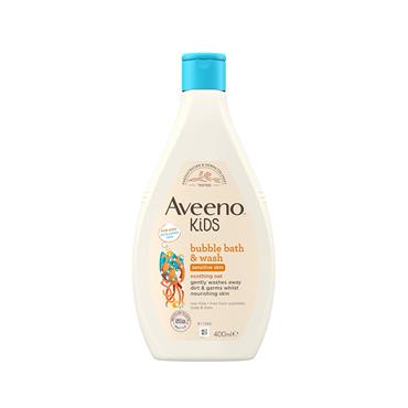 AVEENO KIDS BUBBLE BATH AND WASH SENSITIVE SKIN 400ML