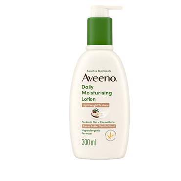AVEENO DAILY MOISTURISING LOTION COCOA BUTTER VANILLA SCENT 300ML