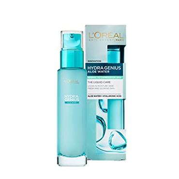 HYDRA GENIUS ALOE WATER 72HR LIQUID MOISTURISER NORMAL TO DRY SKIN 70ML