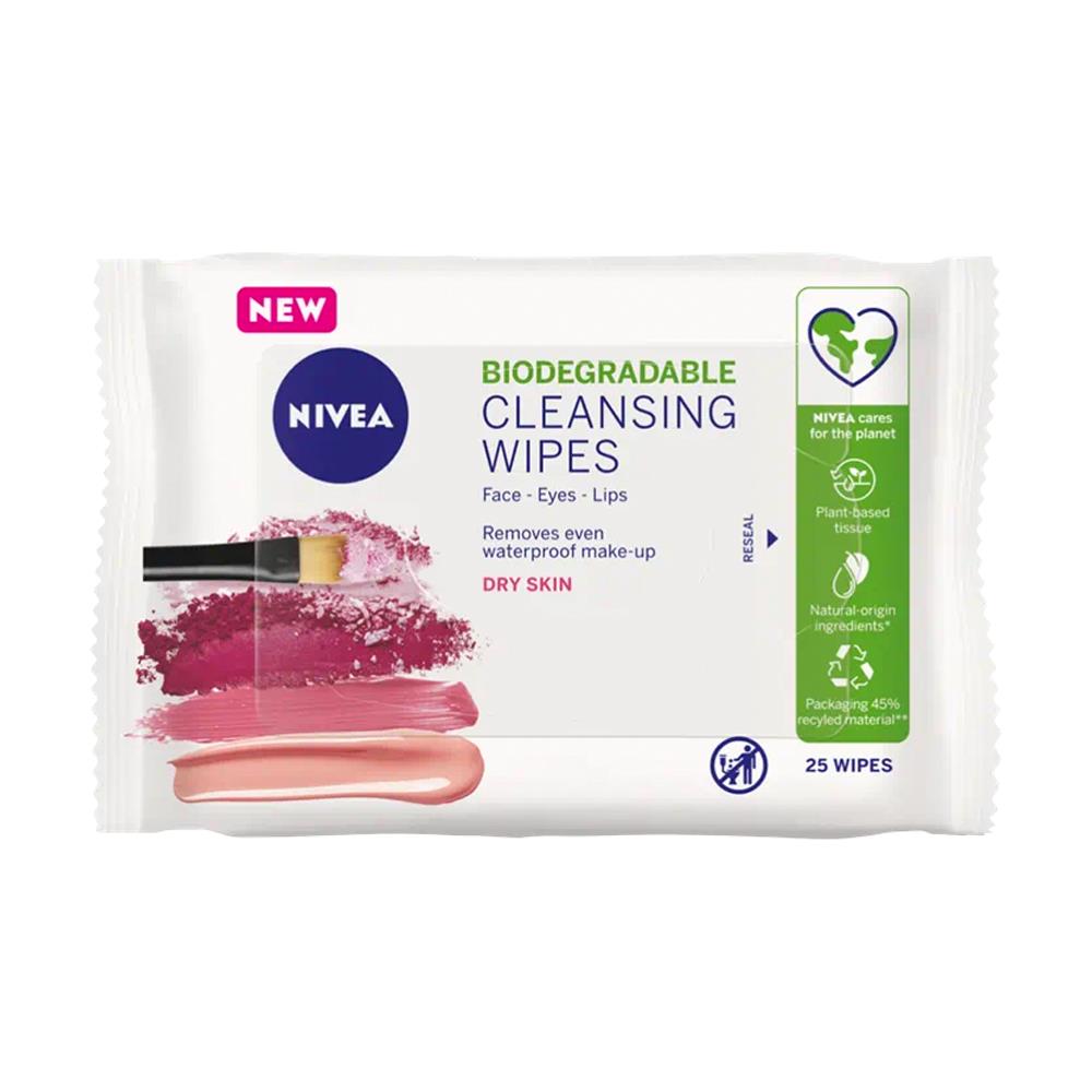 NIVEA BIODEGRADABLE CLEANSING WIPES DRY SKIN CH Tralee Ireland