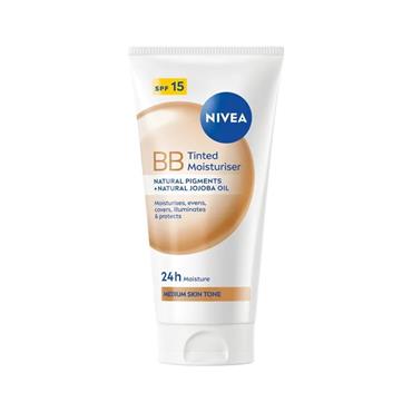NIVEA BB TINTED MOISTURISER MEDIUM SKIN TONE SPF15 50ML