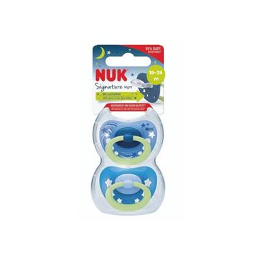 NUK SIGNATURE NIGHT SILICONE 18-36M