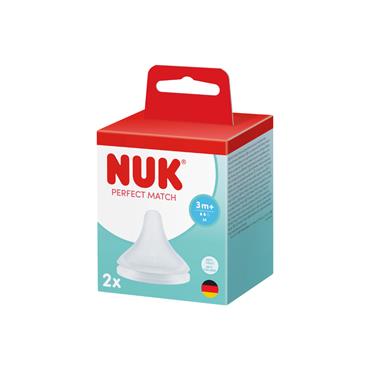 NUK PERFECT MATCH TEATS 3M+ M 2 PACK