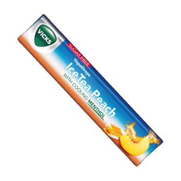 VICKS VAPODROPS ICE TEA PEACH