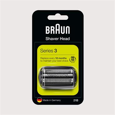 BRAUN ELECTRIC SHAVER HEAD REPLACEMENT SERIES 3 21B