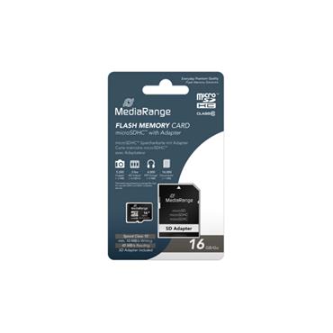 FLASH MEMORY CARD MICROSDHC WITH ADAPTER 16GB