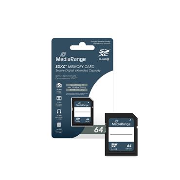 MEDIA RANGE SDXC MEMORY CARD MICROSDHC WITH ADAPTER 64GB