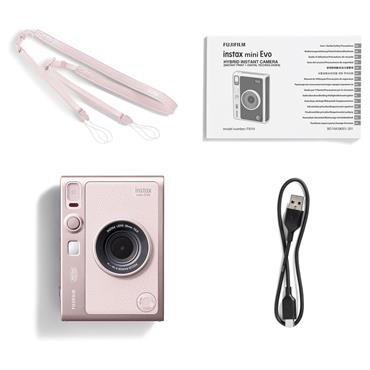 INSTAX MINI EVO HYBRID INSTANT CAMERA GENTLE ROSE