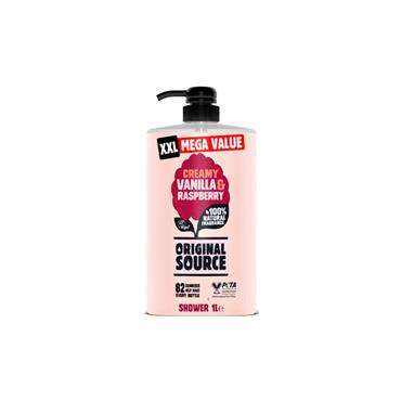 ORIGINAL SOURCE VANILLA AND RASPBERRY SHOWER 1L