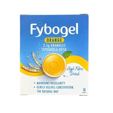 FYBOGEL ORANGE FLAVOUR FYBOGEL NATURAL FIBRE DRINK 10'S