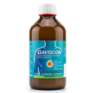 GAVISCON LIQUID PEPPERMINT FLAVOUR ORAL SUSPENSION 600ML