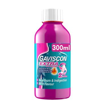 GAVISCON EXTRA PEPPERMINT ORAL SUSPENSION 300ML