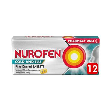 NUROFEN COLD & FLU TABLETS 12 TABLETS
