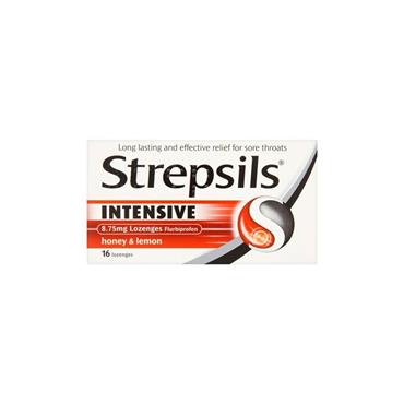 STREPSILS INTENSIVE HONEY & LEMON LOZENGERS 16S