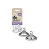 TOMMEE TIPPEE NATURAL START SLOW FLOW TEATS 0M+ 2 PACK