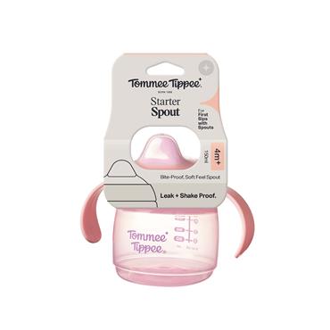 TOMMEE TIPPEE STARTER SPOUT 4M+ 150ML - PINK