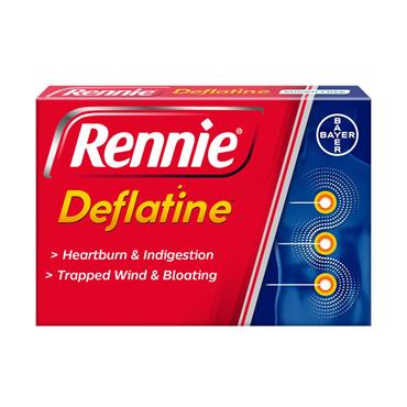 RENNIE DEFLATINE CHEWABLE TABLETS X18