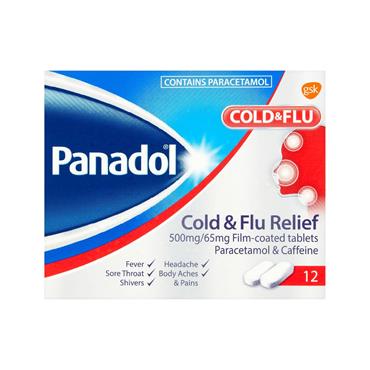 PANADOL COLD & FLU RELIEF 12S