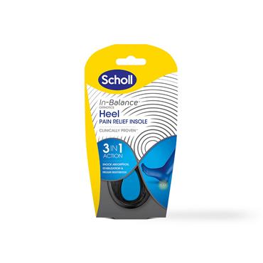 SCHOLL IN-BALANCE ORTHOTICS HEEL PAIN RELIEF INSOLE SMALL SIZE 4.5-6.5