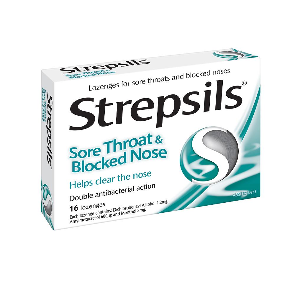 STREPSILS SORE THROAT & BLOCKED NOSE 36 LOZENGES CH Tralee Ireland