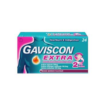 GAVISCON EXTRA MIXED BERRIES 24S