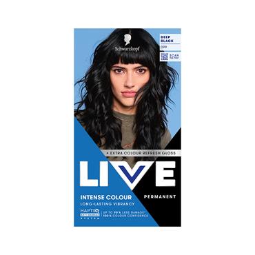 SCHWARZKOPF LIVE INTENSE COLOUR 099 DEEP BLACK - PERMANENT