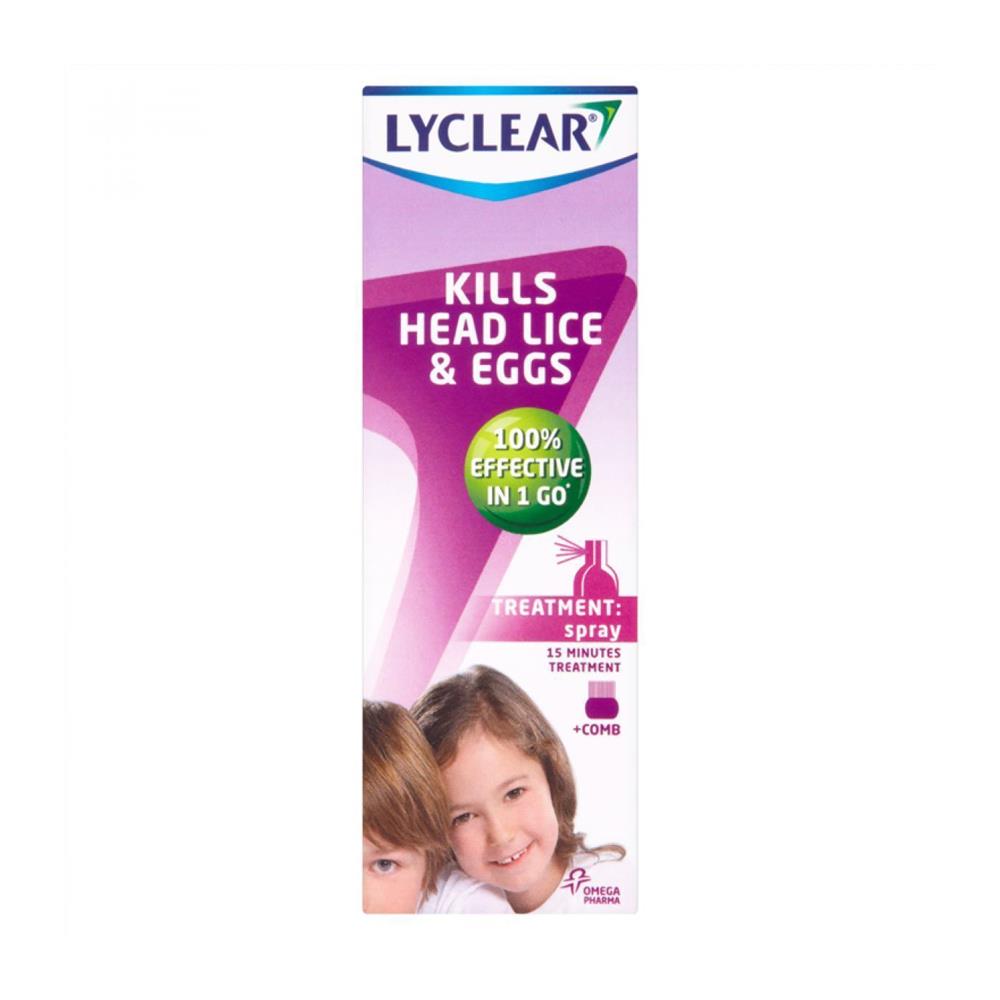 LYCLEAR SPRAY FOR HEAD LICE & EGGS CH Tralee Ireland