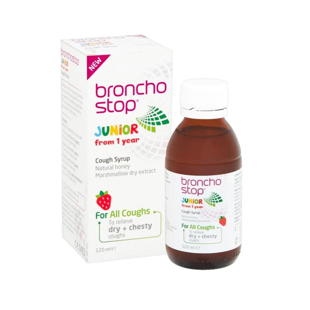 BRONCHO STOP JUNIOR DRY CHESTY COUGH SYRUP 120ML CH Tralee Ireland