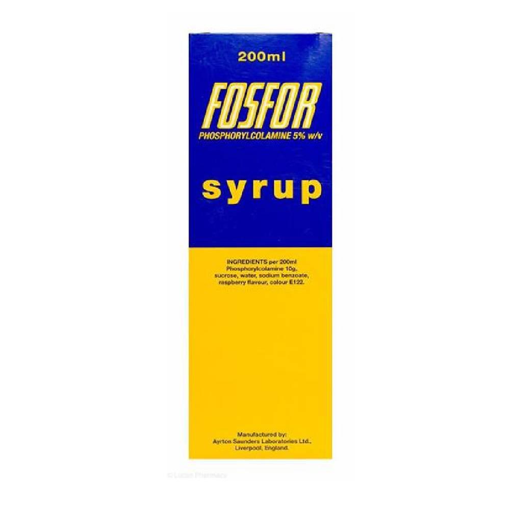 Fosfor Syrup 200ml – Phosphorylcolamine Supplement for Energy and ...