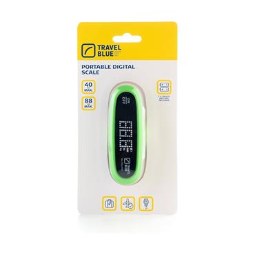 TRAVEL BLUE PORTABLE DIGITAL SCALES
