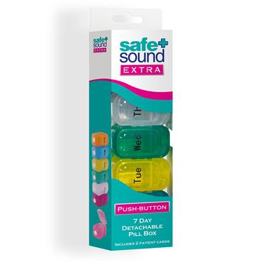 SAFE + SOUND 7 DAY DETACHABLE PILL BOX AND CUTTER