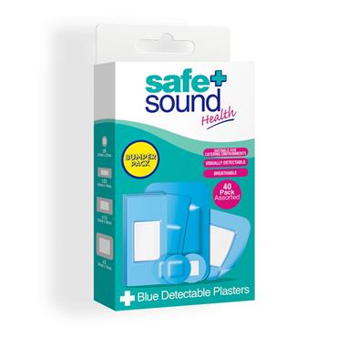 SAFE + SOUND BLUE DETECTABLE 40 PLASTERS