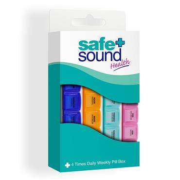 SAFE + SOUND 4 TIMES WEEKLY PILLBOX