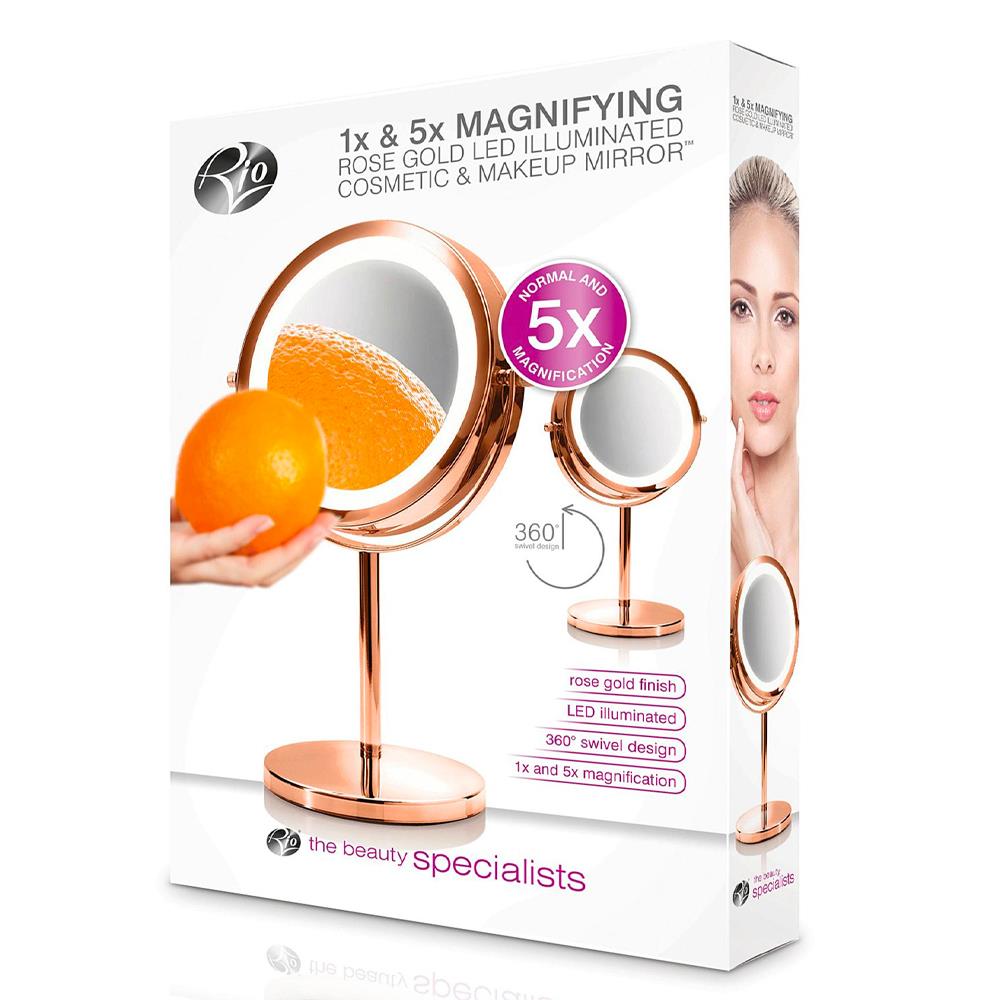 RIO ROSE GOLD LED ILLUMINATED MIRROR CH Tralee Ireland